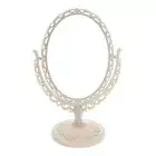 Swivel Vanity Mirror Rotating Tabletop Girl Makeup for Desk Magnify Stand Oval