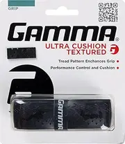 Gamma Sports Tennis Racquet Ultra Cushion Replacement Grips - Contoured or Textured