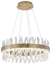 Bethel International Dimmable LED Chandelier with Crystals