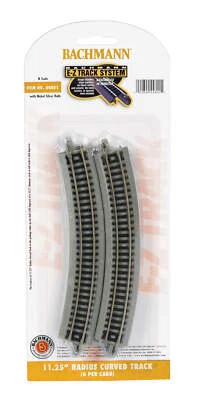 Bachmann 11.25" Radius Curved Track, 6pcs, N Scale, #BAC44801