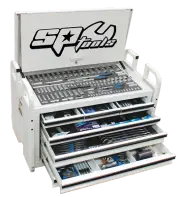 SP Tools ToolKit 406 Piece Metric/SAE -White 7 Drawer Field Service SP50115W