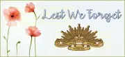 ANZAC Lest We Forget Sticker 140mm long | toolbox, car window, laptop + Set of 2