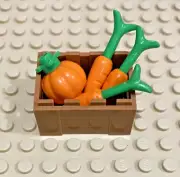 Lego Carrot Pumpkin Farm Farmer Market Basket Minifigure Castle Pirates Bulk Lot