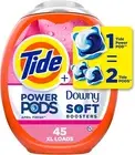 Tide Power PODs 2in 1 Laundry Detergent PODS Downy Soft Boosters April Fresh 45
