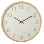 Amalfi Leonard Wall Clock Natural & White 61x6x61cm