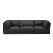 [James Lane] Amelia Modular Sofa Isla Warm Charcoal - 3 Piece