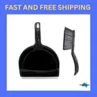All Set Black Dustpan And Brush Set