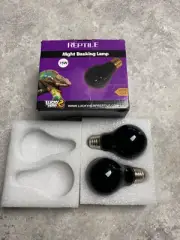 LUCKY HERP 2-Pack 75W Reptile Night Basking Light - Night Light