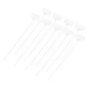 250pcs Marker Cable Zip Ties, 6.5'' Self-Locking Nylon Labels Zip Tie, White