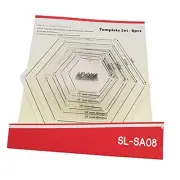 Mini Hexagon Quilting Template for Domestic Sewing Machine 1 Set = 8pcs#SL