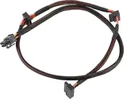 Modular PSU 6Pin to 3-Port SATA Power Cable 18AWG Wire 80cm for NP ECO Series
