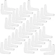 Fish Tank Aquarium Oxygen Pump Tubing Connector Increasing Oxygen Pipe Joint White 30pcs Applicable Aquarium