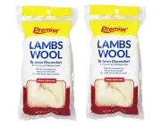 Premier Lambs Wool Relieves Discomfort from Corns & between toes 3/8 oz 2 Pack