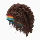 Reggae Dreadlocks Wig Men Wig Braid Hat Knitted Beanies Wig Hair Accessories