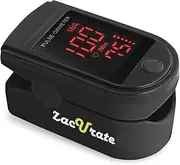 Pro Series 500DL Fingertip Pulse Oximeter Blood Oxygen Saturation Monitor with silicon cover, batteries and lanyard (Mystic Black)