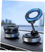 CloudValley Magnetic Car Phone Mount, [Compatible with MagSafe] 360° Black