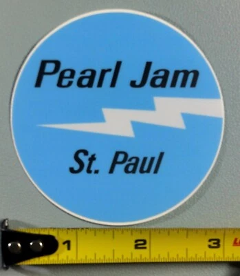Pearl Jam Decal Sticker Slap 3" St. Paul MN