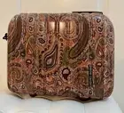 Pierre Cardin Brown Paisley Print Hardcase Mini Hard Case Shoulder Handbag *NWT*