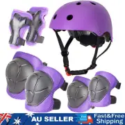 7Pcs/Set Kids Roller Skating Protective Gear Helmet Knee Elbow Wrist Guards Pad