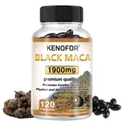 Black Maca Root 1900 Mg/capsule (Men and Women)30 To120 Capsules