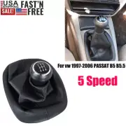 Manual Gear Shift Knob Lever Stick Gaiter Boot For 1997-06 VW Passat B5 B5.5 US (for: Volkswagen)