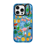 iPhone 16 Pro Impact Ring Stand Case MagSafe Compatible TROPICAL VIBES