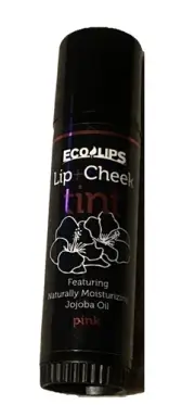 Eco Lips Lip ECOLIPS New Red All In One Cheeks Blush Gloss Stick Roll-on Tint