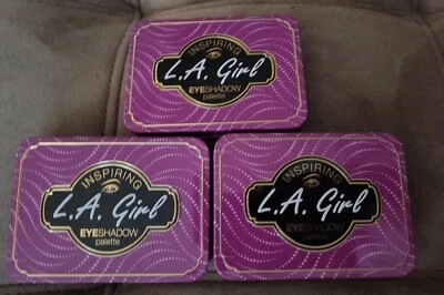 3x L.A. Girl Inspiring Eyeshadow Palette GES336 Glam & Get Going.