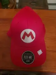 Marioworld Mario Red Flex Hat OSFM NWT H000553