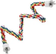 Totority Parrot Playground Accessory Staircase Perch Cotton Chew Rope for Parrots Bird Climbing Toys for Parakeets Cockatiels