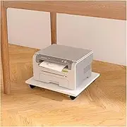 Generic Under Desk Printer Stand with 4 Movable Casters for Laser Printer, Scanner, Copier, CPU Stand, Rolling Tray, Carts and Stands, 49 * 44 * 6.6cm