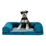 Pawz Plush Pet Sofa Bed Blue
