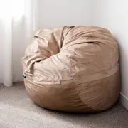 The Joey, Memory Foam Children's Bean Bag Chair / Pod (80 x 80cm) (Sand)