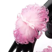 Pack of 6 Sparkling Pink Feather & Sequin Wrist Corsages