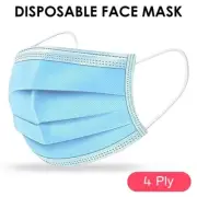 100 pcs 4-Ply Blue Face Mask Earloop Surgical MEDICAL DENTAL AUTHORIZED LEVEL 3