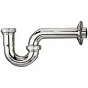 (5)-Do it 1-1/2" x 1-1/2" 22 Gauge Brass Chrome Plated P-Trap. Model: 400505