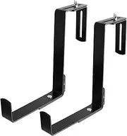 Garneck 1Pair Hanging Flowerpot Rack for Balcony Wall Planter Hook Succulent Pot Shelf with Anchors Fits Railings for Plant Display