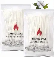 100 Pcs Cotton Candle Wicks, 6-Inch Pre-Waxed Low Smoke Wicks for Candle Making