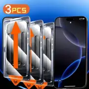 3Pcs HD Screen Protector For IPhone 16 15 Pro Max 13 12 Pro Tempered Glass For I