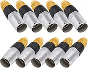Cat5e Ethernet Socket Metal Ethernet Cable Connector for Industrial Home Network 10PCS