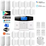 K39 Tuya APP WiFi+AU 4G Wireless+Wired SMART Home Security Burglar Alarm System