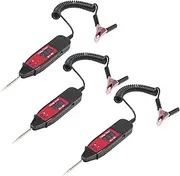 Mellisso 3X Universal 5-36V Car Digital LCD Voltage Test Pen Professional Car Tester Pencil Detector with LED Light