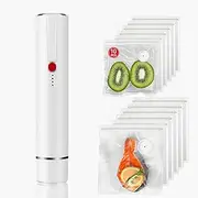 Handheld Vacuum Sealer for Food Storage, Compact Vacuum Sealer Machine with 10 Reusable Vacuum Bags