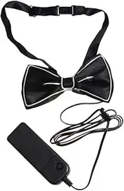 [SAFIGLE] Orange LED Flashing Bow Tie for Parties Luminous for Dress Up Fun and Festive Costume Accessory for Performance and Celebrations