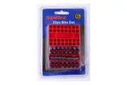 SupaTool Drill Bit Set (Pack of 33) (Red/Silver) (One Size)