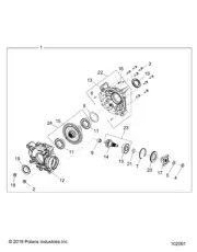 Polaris Gear Subassembly, Genuine OEM Part 3236486, Qty 1