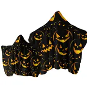 Halloween Scary Pumpkins Towel with Hood