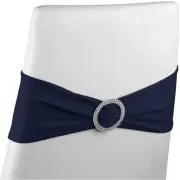 Navy Blue Chair Sashes, Fits 13.5- to 16.5-Inch Chair Backs (50 Pack)