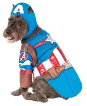 CAPTAIN AMERICA PET COSTUME MARVEL RUBIE'S SMALL