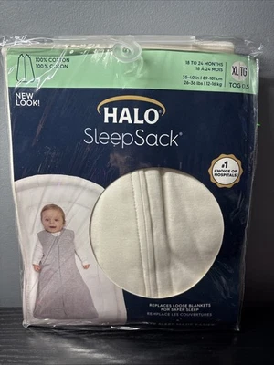 HALO SleepSack Wearable Blanket-Cream Cotton-XL